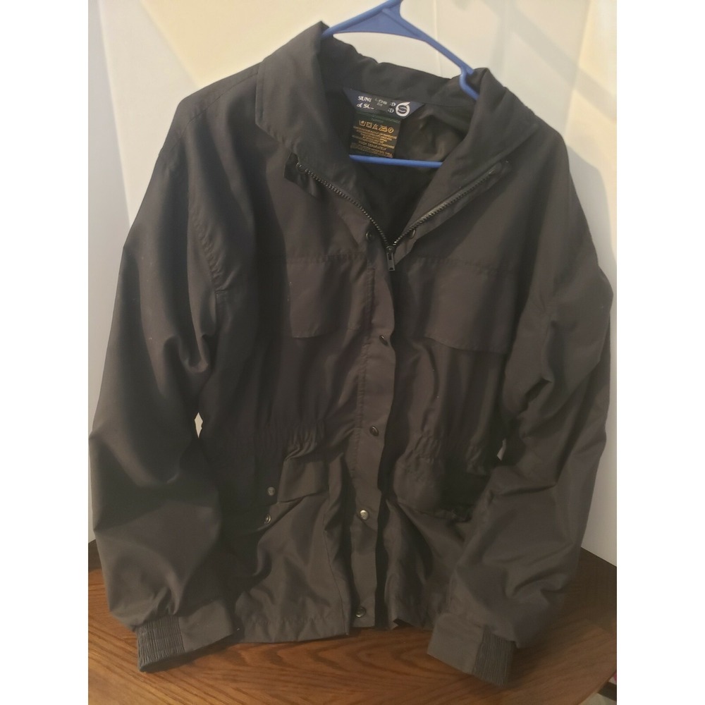 Sunderland Of Scotland Womens Golf Jacket Coat Size M Black
